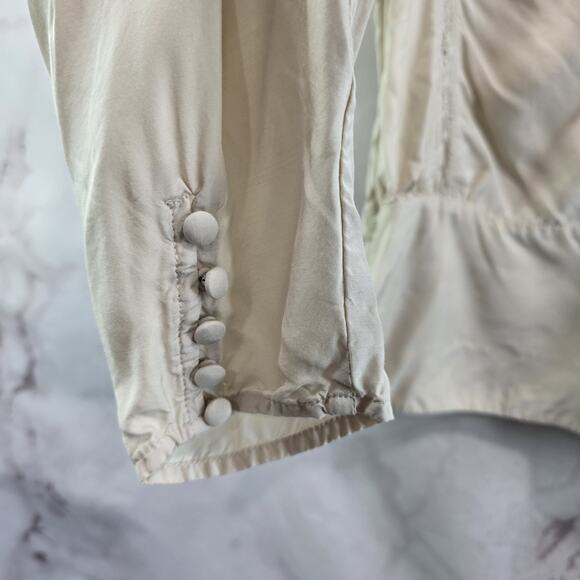 & Other Stories Shirt Womens 2 XS Beige Peasant Blouse Paris Renaissance - Picture 12 of 13